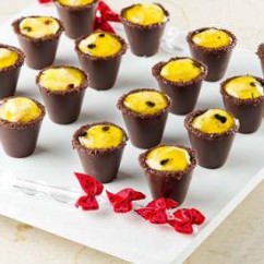 Mini vaso de maracujá e coco